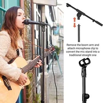 CAHAYA Boom Arm Mic Stand for Performance & Events