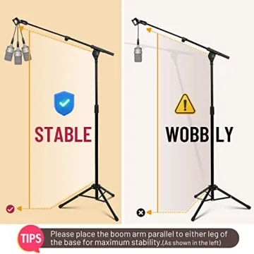 CAHAYA Boom Arm Mic Stand for Performance & Events