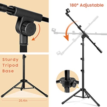 CAHAYA Boom Arm Mic Stand for Performance & Events