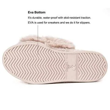 HALLUCI Women's Cross Band Soft Plush Fleece House Indoor or Outdoor Slippers (Small, Pink)