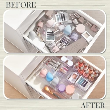 STORi SimpleSort 6-Piece Stackable Clear Drawer Organizer Set