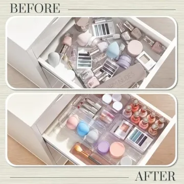 STORi SimpleSort 6-Piece Stackable Clear Drawer Organizer Set