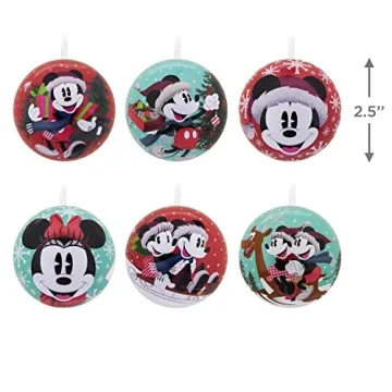 Hallmark Disney Mickey Minnie Mouse Ornaments Set of 12