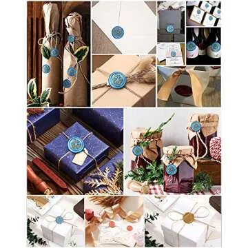 LANDVIDI 360PCS Double Sided Adhesive Dots for Wax Seal Stamp kit, 1inch Adhesive Wax Seal Backing for Wax Seal Stickers, Craft Adhesive Waxing (White)