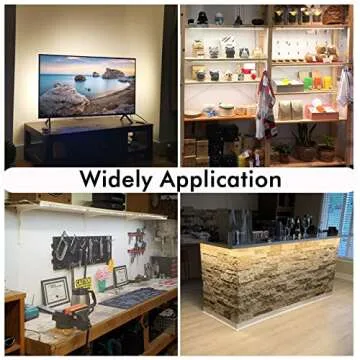 WOBANE Under Cabinet LED Light Kit with Remote Control