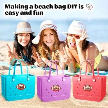 AOIFES Bogg Bag Charms Football Mom, Charms for Bogg Bag, Bogg Bag Accessories, Insert Pvc Rubber Personalizing Decorative Compatible with Handbag Beach Tote Bag, Rubber Beach Bag Accessories