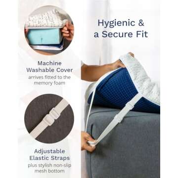 ViscoSoft 3 Inch Memory Foam Mattress Topper Full - Select High Density Ventilated Mattress Pad - Premium Removable Rayon Cover