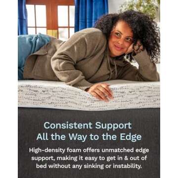 ViscoSoft 3 Inch Memory Foam Mattress Topper Full - Select High Density Ventilated Mattress Pad - Premium Removable Rayon Cover