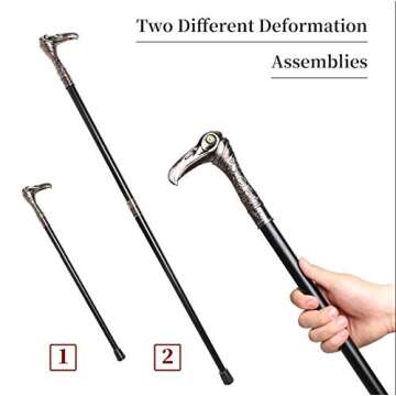 Ziv Eagle Walking Stick - Elegant Cosplay Cane for Everyone