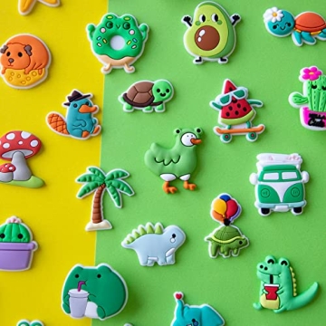 Cute Kawaii Shoe Charms Set of 100 for Kids and Teens