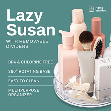Home Intuition Lazy Susan - Clear Storage Organizer