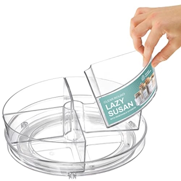 Home Intuition Lazy Susan - Clear Storage Organizer