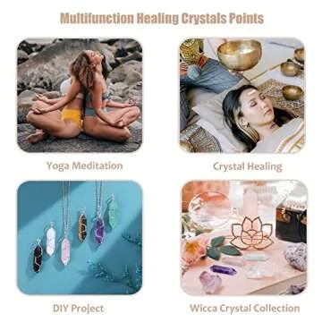 CrystalTears Natural Healing Crystal Points Set