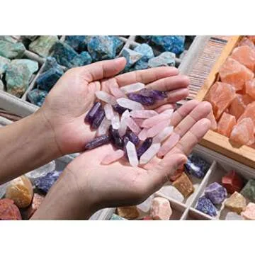 CrystalTears Natural Healing Crystal Points Set