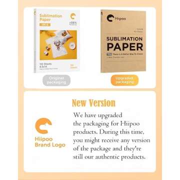 Hiipoo Sublimation Paper 8.5x14 Inch - 110 Sheets for DIY Gifts