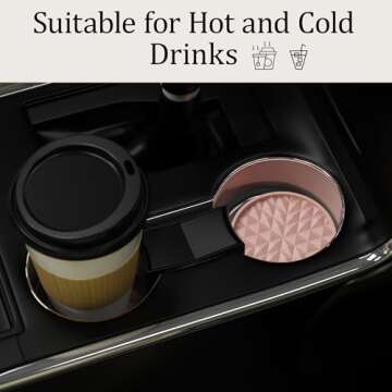 Wingcases Car Coasters - Stylish Silicone Mats for Cars