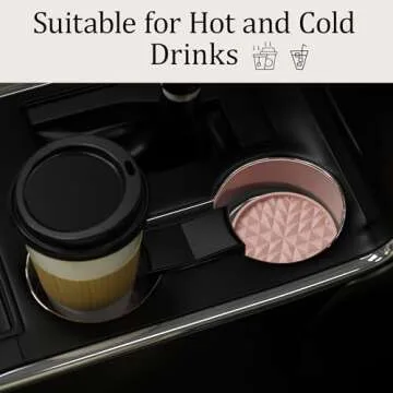 Wingcases Car Coasters - Stylish Silicone Mats for Cars