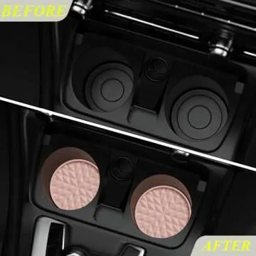 Wingcases Car Coasters - Stylish Silicone Mats for Cars