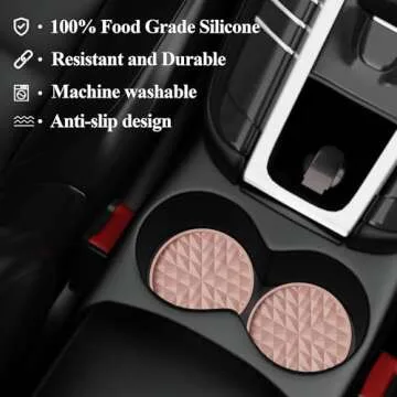 Wingcases Car Coasters - Stylish Silicone Mats for Cars