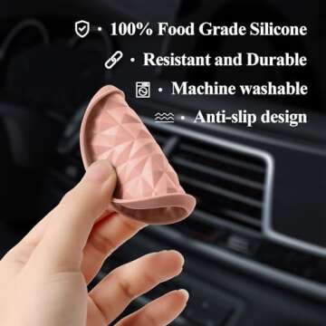 Wingcases Car Coasters - Stylish Silicone Mats for Cars