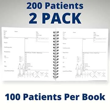 Field Equipt Nurse Essentials Report Notebook for Work & Nursing School Clinical, Notepad Replaces Foldable Nursing Clipboard, RN Student Accessories & Gifts, Pack of 2