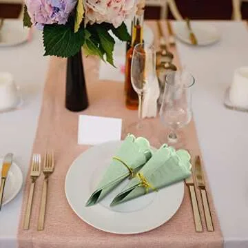 Elegant Scalloped Cocktail Napkins for All Events
