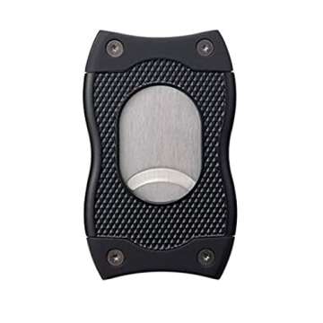 Colibri Premium SV-Cut 2 in 1 Cigar Cutter - Ergonomic Stainless Steel V-Cut and Straight Cut Style ...
