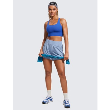 Buy CRZ YOGA Strappy Longline Sports Bra for Medium Impact
