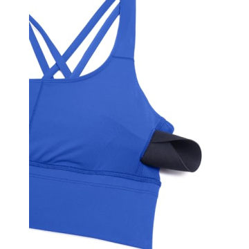 Buy CRZ YOGA Strappy Longline Sports Bra for Medium Impact