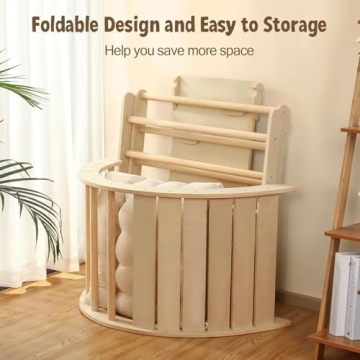 Pikler Triangle Set 5-in-1 Montessori Climbing for Toddlers