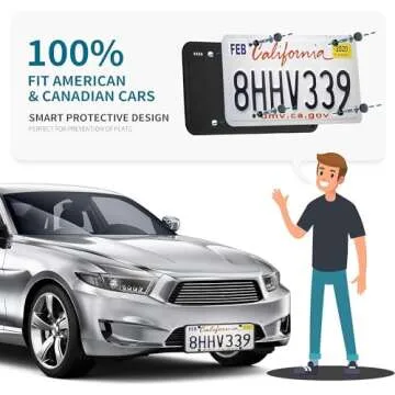 Aujen Silicone License Plate Frame for Stylish Protection
