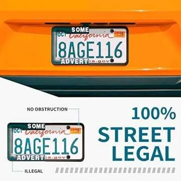 Aujen Silicone License Plate Frame for Stylish Protection