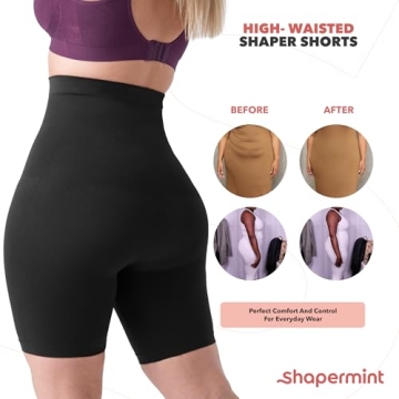 High Waisted Body Shaper Shorts - Tummy Control