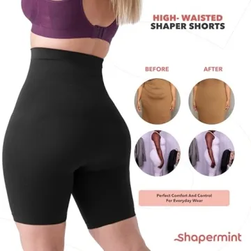 High Waisted Body Shaper Shorts - Tummy Control