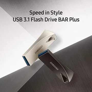SAMSUNG BAR Plus 128GB USB Flash Drive - 400MB/s Performance