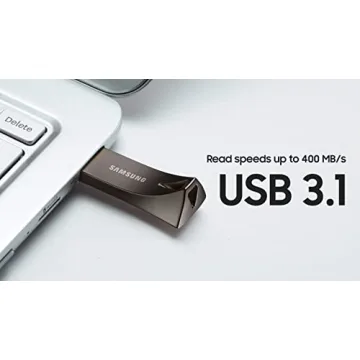 SAMSUNG BAR Plus 128GB USB Flash Drive - 400MB/s Performance