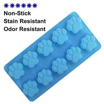Food Grade Silicone Paw Print Mold - Fun Baking & Candy