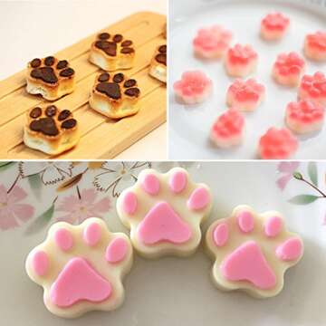 Food Grade Silicone Paw Print Mold - Fun Baking & Candy
