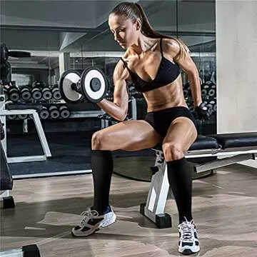 CHARMKING Compression Socks for Women & Men Circulation (3 Pairs) 15-20 mmHg is Best Athletic for Running, Flight Travel, Support, Cycling, Pregnant - Boost Performance, Durability (L/XL,Multi 52)