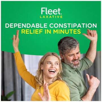 Fleet Laxatives, Saline Enema for Adult Constipation Relief, Prefilled Enema Kit for Fast Acting Constipation Relief, 4.5 fl oz, 2 Bottles