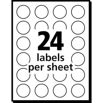 Avery Print/Write Self-Adhesive Removable Labels, 0.75 Inch Diameter, Light Blue, 1,008 per Pack (54...