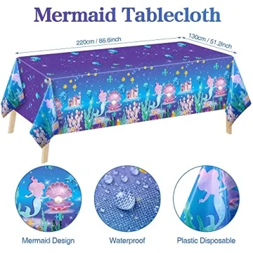 Winrayk Mermaid Birthday Party Decorations for Girls