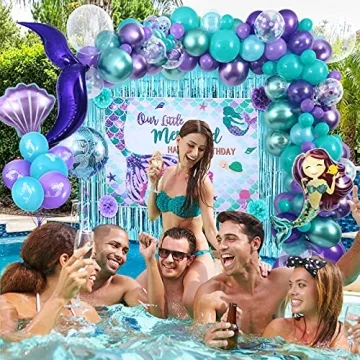 Winrayk Mermaid Birthday Party Decorations for Girls