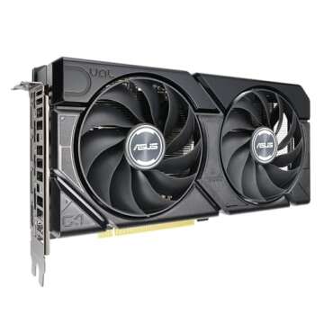 ASUS Dual GeForce RTX™ 4060 EVO OC Edition 8GB GDDR6 (PCIe 4.0, 8GB GDDR6, DLSS 3, HDMI 2.1a, DisplayPort 1.4a, Axial-tech Fan Design, 0dB Technology, Dual BIOS, Auto-Extreme Technology, and More)