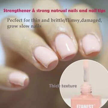 FZANEST Rubber Base Builder Gel Nail, 15ml Jelly Natrual Nude Pink Color Gel Nail Polish,Builder Gel in a Bottle,Nail Strengthener Gel,Self-leveling Extension Gel Soak Off UV Gel Nail