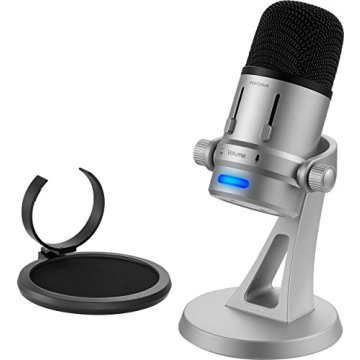 Insignia USB Microphone - Studio Quality Sound for Podcasts & Music