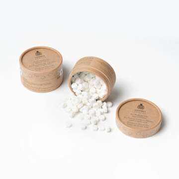 SuperBee Dentos Toothpaste Tablets, 100 Tabs, Fluoride Free & Eco Friendly, Travel Mouthwash Tablets...