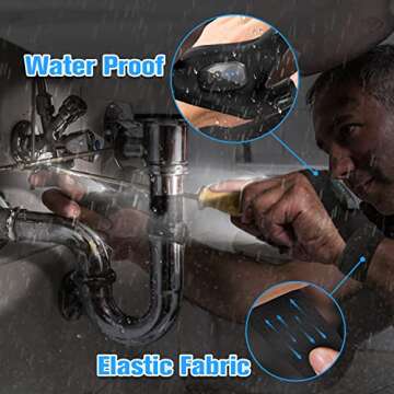 Hinshark Fathers Gifts for Men, LED Flashlight Gloves Rechargeable, Dad Gifts for Fathers Day, Birthday Gifts for Dad Husband Grandpa Boyfriend, Unique Camping Fishing Gifts Cool Gadgets Tools