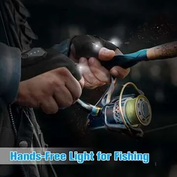 Hinshark Fathers Gifts for Men, LED Flashlight Gloves Rechargeable, Dad Gifts for Fathers Day, Birthday Gifts for Dad Husband Grandpa Boyfriend, Unique Camping Fishing Gifts Cool Gadgets Tools