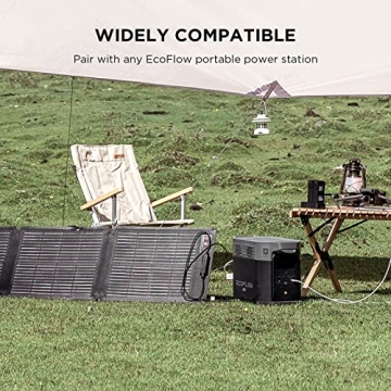 EcoFlow 110W Portable Solar Panel - Efficient & Waterproof